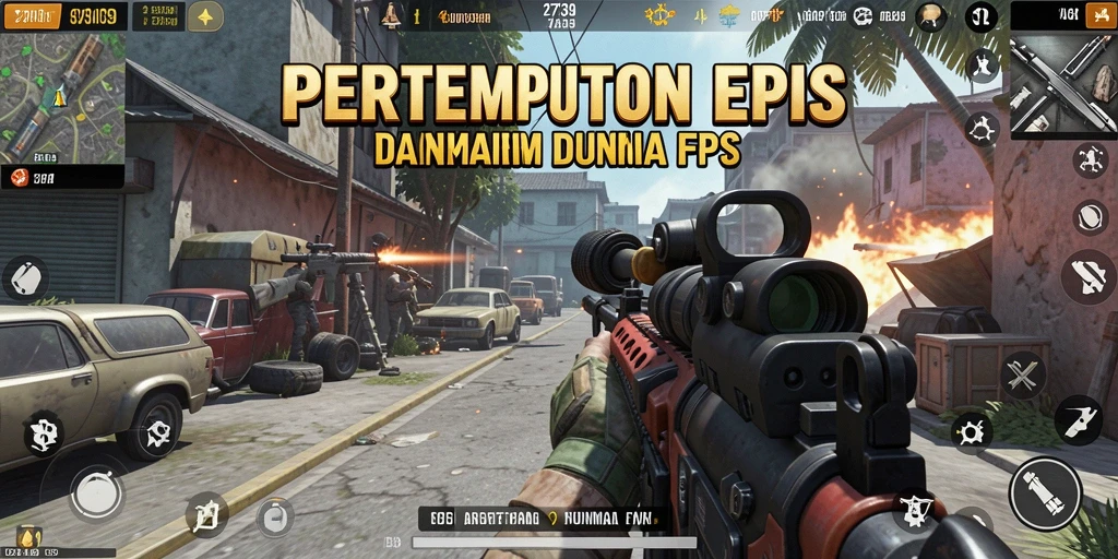 Gameplay seru dalam pertempuran FPS dengan grafis menawan.