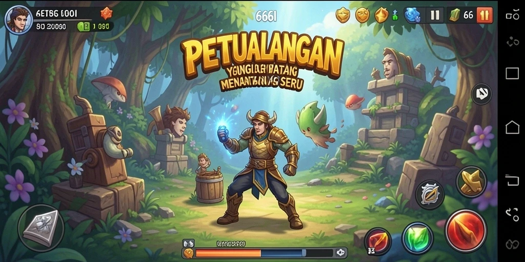 Tampilan gameplay menakjubkan dari 666I yang penuh dengan petualangan.