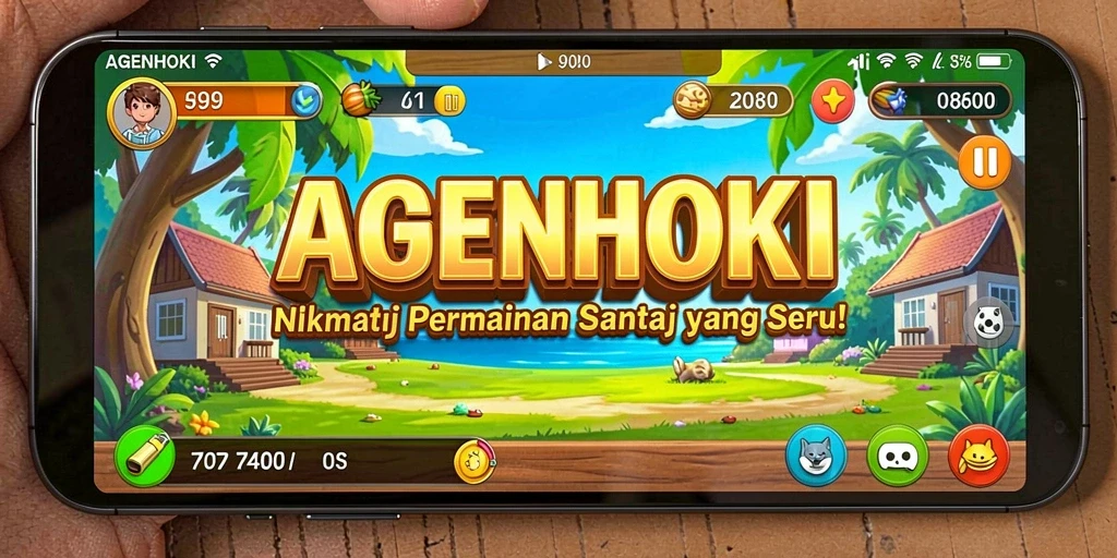 Screenshot menunjukkan pemain menikmati gameplay AGENHOKI yang seru.