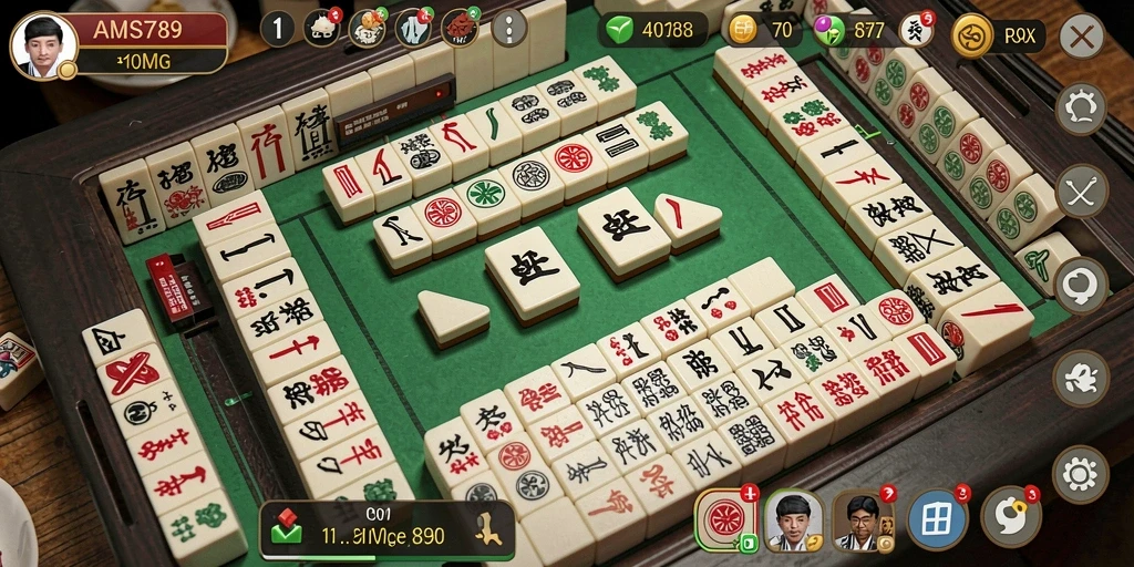 Gameplay Mahjong yang seru dan menantang di AMS789.