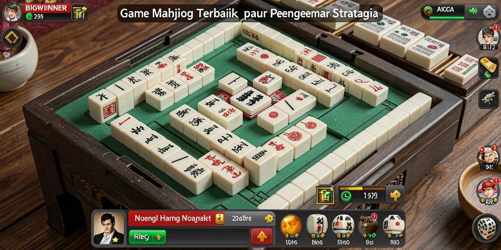 Tangkapan layar gameplay <strong>BIGWINNER</strong> menampilkan suasana seru permainan Mahjong.