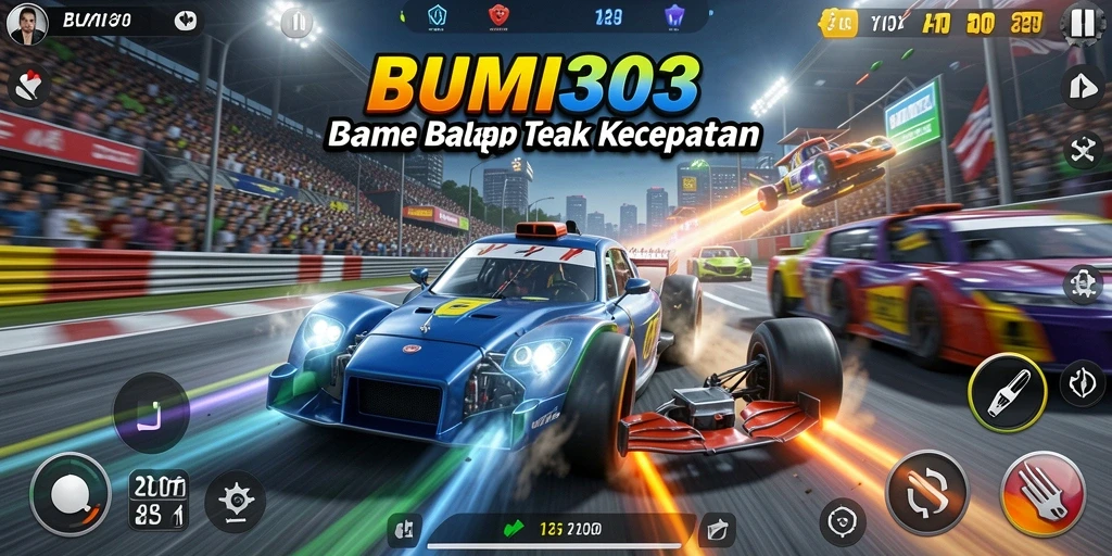 Gameplay balap yang mendebarkan dan realistis di BUMI303.