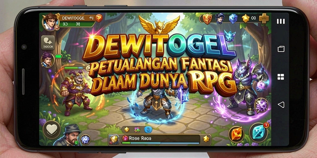 Tangkapan layar dari DEWITOGEL menampilkan aksi pertempuran RPG yang mendebarkan.