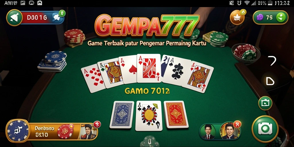 Tampilan gameplay menarik dari GEMPA777 dengan interaksi domino.