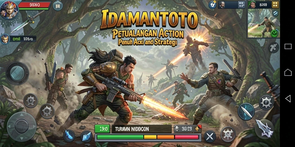 Tangkapan layar gameplay <strong>IDAMANTOTO</strong> menunjukkan pertarungan mendebarkan dan strategi yang intens.