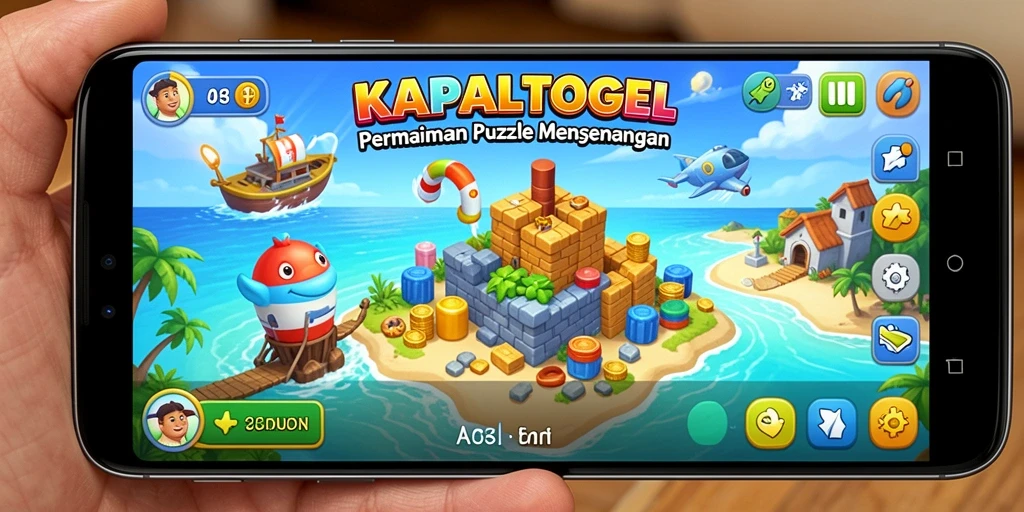 Screenshot gameplay KAPALTOGEL menunjukkan puzzle yang menarik.