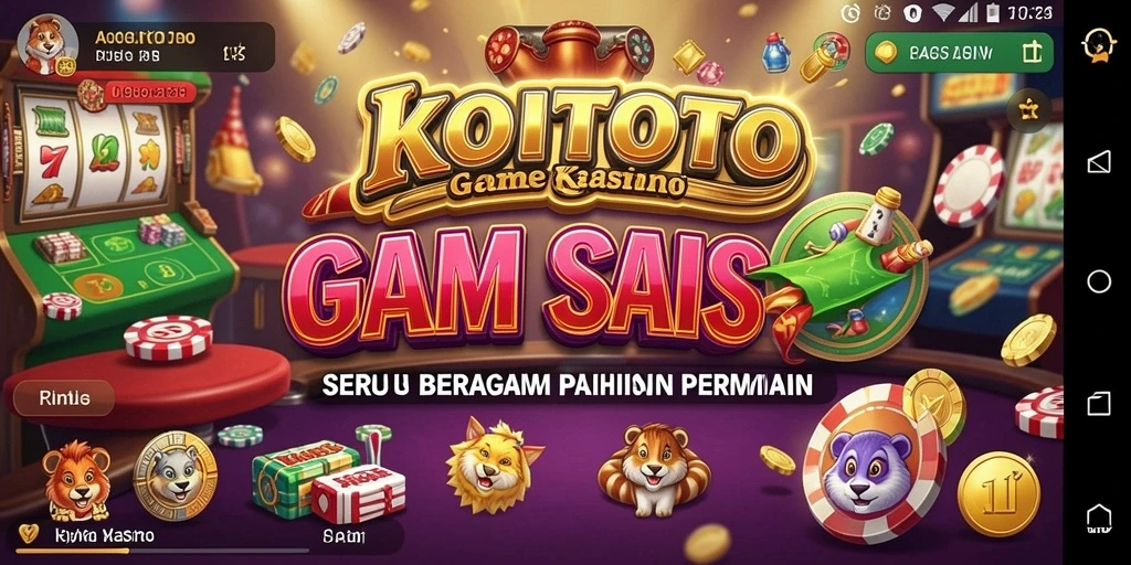 Tampilan menarik dari gameplay Kasino di KOITOTO.