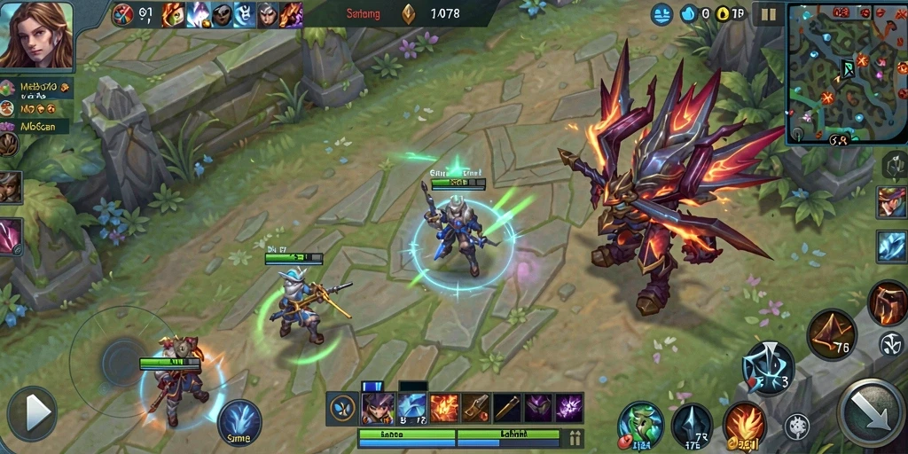 Screenshot gameplay LOVE678 yang menampilkan aksi seru dalam pertempuran.