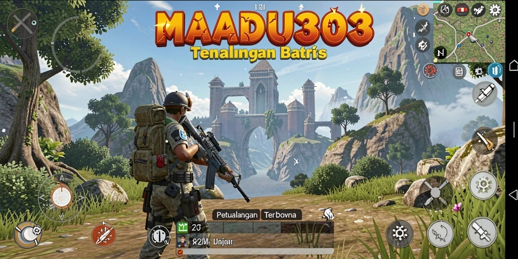 Gameplay <strong>MADU303</strong> menampilkan eksplorasi dunia terbuka yang menakjubkan.