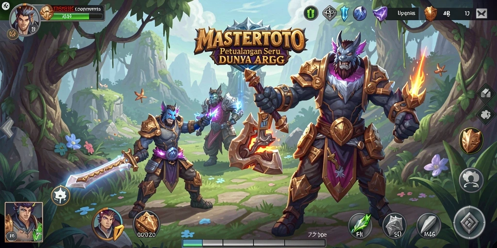 Tangkapan layar gameplay MASTERTOTO menampilkan aksi pertarungan yang mendebarkan.