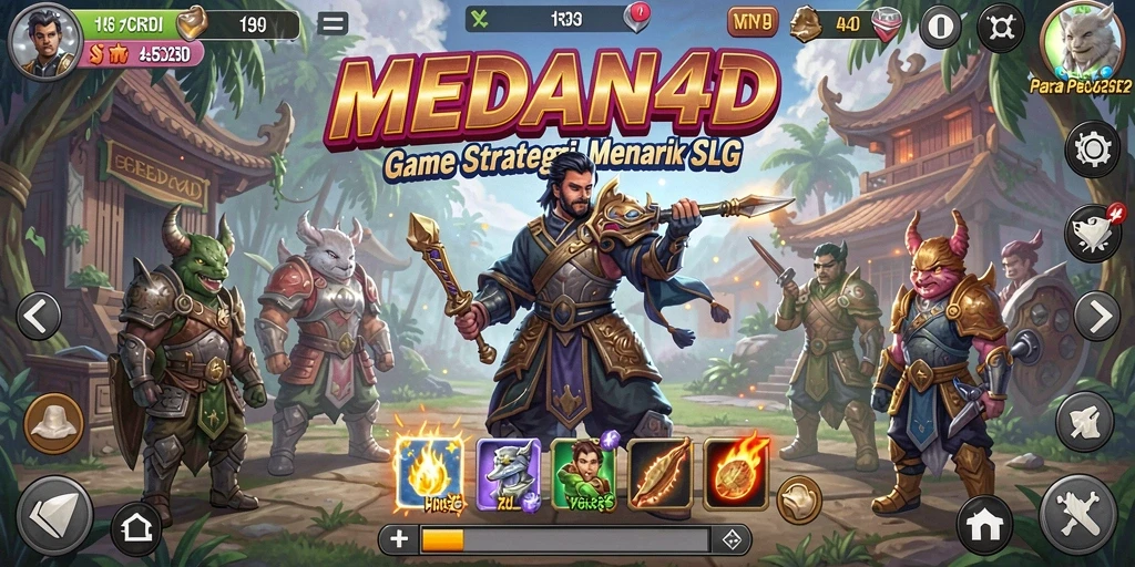 Tampilan menarik dari gameplay interaktif MEDAN4D.