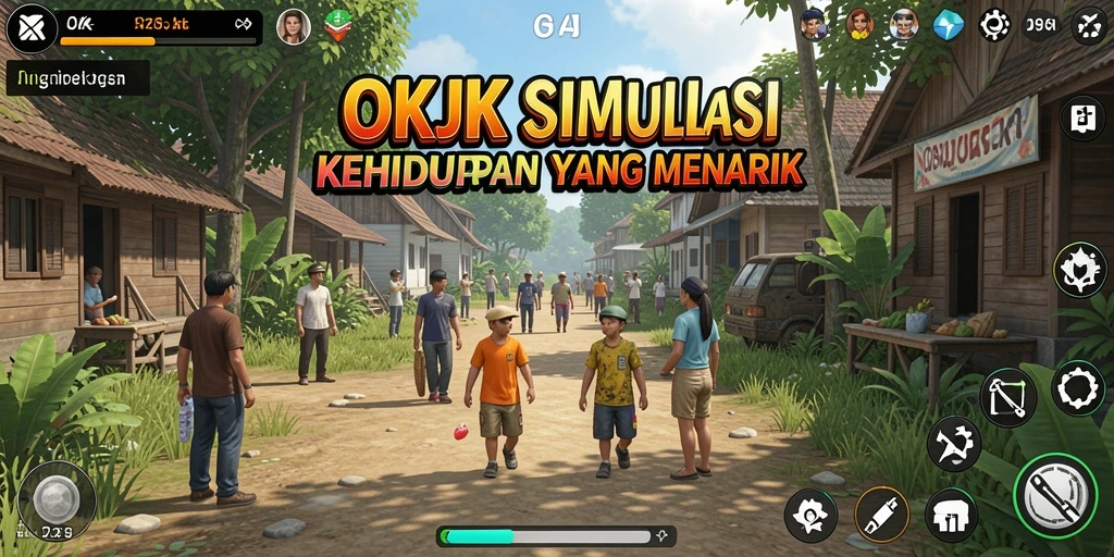Gameplay seru dan menarik dalam simulasi kehidupan.
