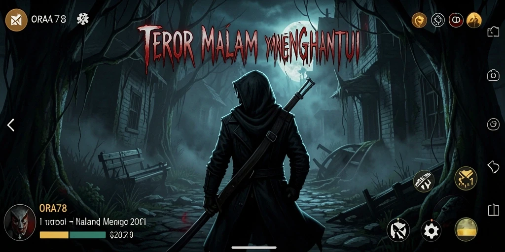 Gameplay menegangkan di dalam kegelapan dan ketegangan.