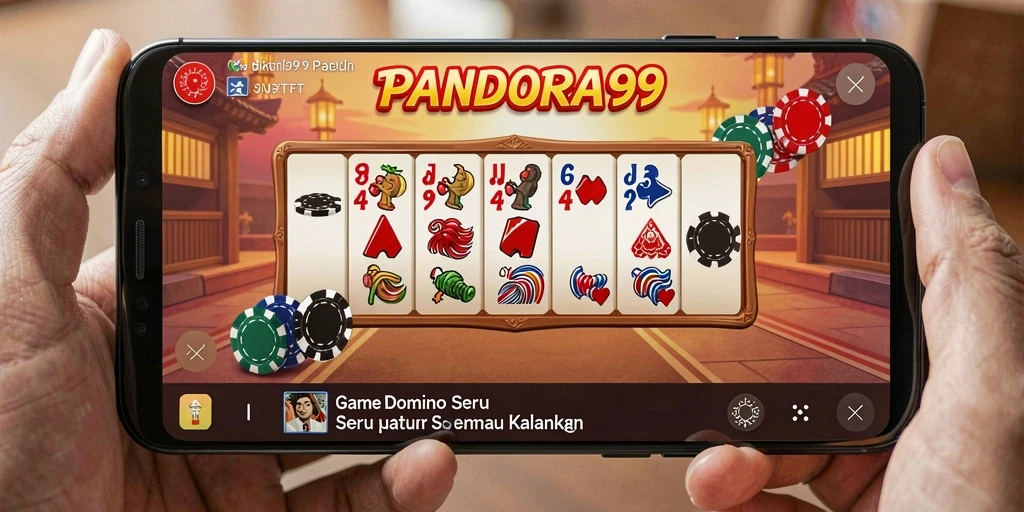 Skrinsut PANDORA99 menampilkan gameplay Domino yang seru dan interaktif.
