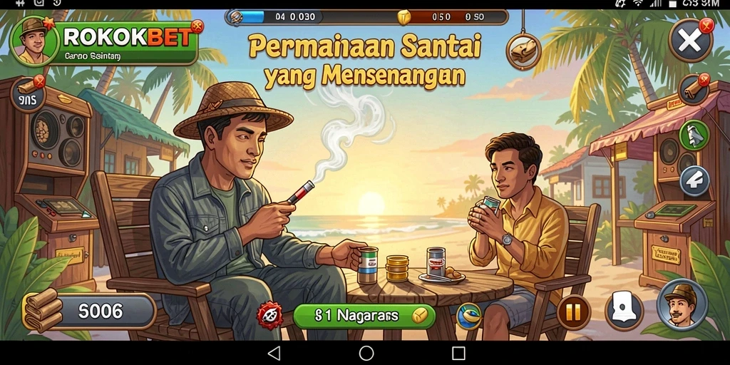 Tampilan gameplay ROKOKBET yang penuh aksi dan seru.