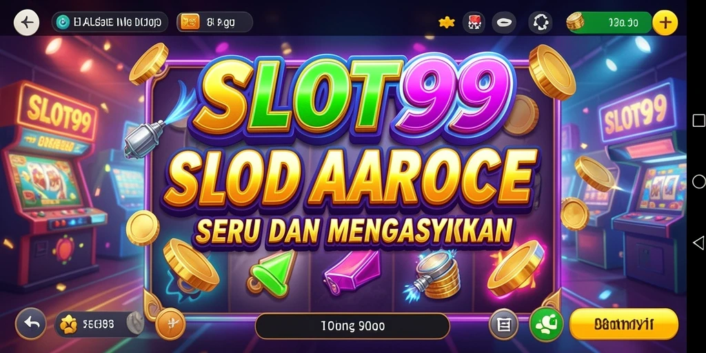 Tangkapan layar utama SLOT99 menunjukkan gameplay slot yang menarik.