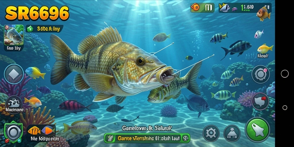Tampilan gameplay menarik dari SR6666 saat menangkap ikan.