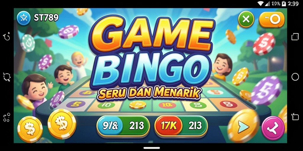 Screenshot gameplay ST789 menampilkan suasana Bingo yang seru.