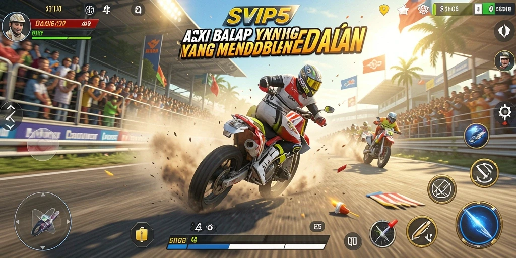 Tampilan penuh aksi dari balapan seru di SVIP5.