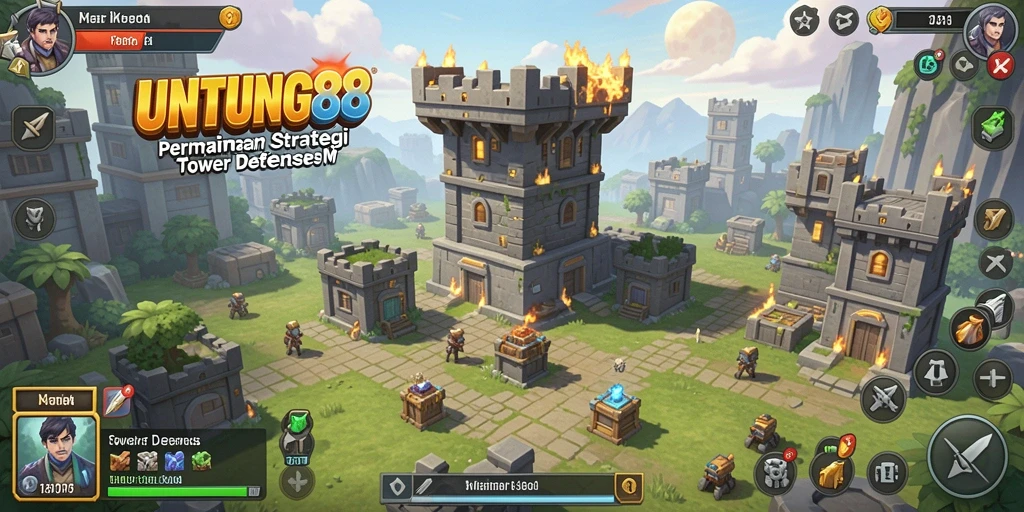Gameplay seru Tower Defense di UNTUNG88.