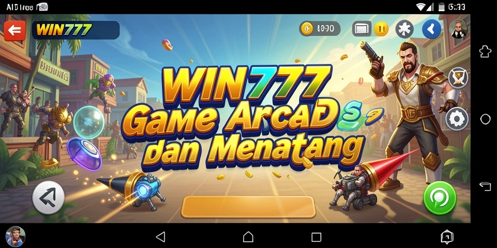 Screenshot gameplay WIN777 menampilkan momen menegangkan dalam permainan Arcade.