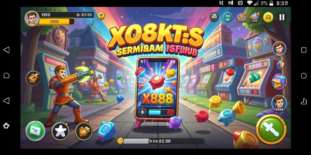 Tangkapan layar X88 menunjukkan aksi seru dalam gameplay Arcade.